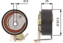 Rolo tensor, correia dentada