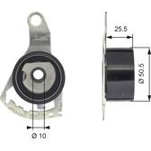 Rolo tensor, correia dentada GATES - T43056