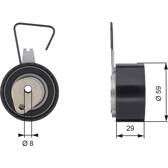 Rolo tensor, correia dentada GATES - T43141