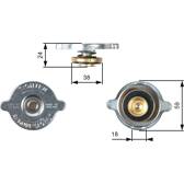 Tampa, radiador GATES - RC115