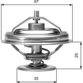 Termostat, kylmedel GATES - TH01880G1