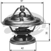 Termostat, kylmedel GATES - TH12685G1