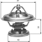 Termostato, refrigerante GATES - TH12680G1