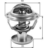 Termostato, refrigerante GATES - TH32387G1