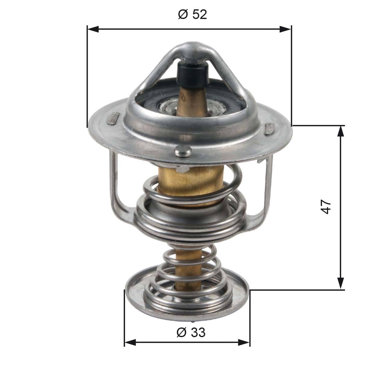 Thermostat, coolant