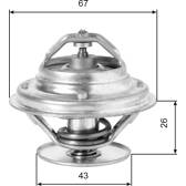 Thermostat, Kühlmittel GATES - TH05586G1