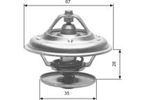 Thermostat, Kühlmittel