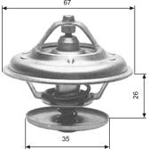 Thermostat, Kühlmittel GATES - TH11680G1