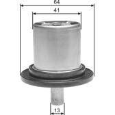 Thermostat, Kühlmittel GATES - TH25882G1