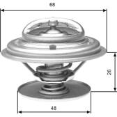 Thermostat, Kühlmittel GATES - TH32882G1