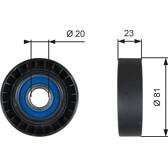 Umlenk-/Führungsrolle, Keilrippenriemen GATES - T36208