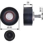 Umlenk-/Führungsrolle, Keilrippenriemen GATES - T36384