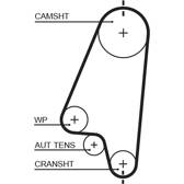 Zestaw paska rozrządu GATES - K015310XS