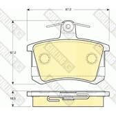 Bremsbelagsatz hinten GIRLING - 6111631