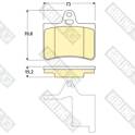 Bremsbelagsatz hinten GIRLING - 6114509