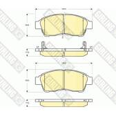 Front brake pad set GIRLING - 6133009
