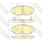 Front brake pad set GIRLING - 6133259