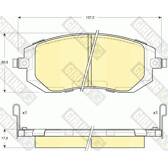 Front brake pad set GIRLING - 6133289