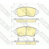 Front brake pad set GIRLING - 6133339
