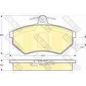 Kit pastiglie freno anteriore GIRLING - 6110441