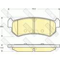 Rear brake pad set GIRLING - 6133489