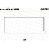 Big End Bearings GLYCO - 01-4137/4 0.75mm