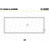 Big End Bearings GLYCO - 71-3560 0.25mm