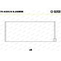 Big End Bearings GLYCO - 71-4311/4 0.25mm