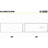 Bronzina di biella GLYCO - 01-4187/4 STD