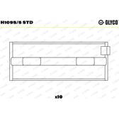 Chumaceira da cambota GLYCO - H1095/5 STD