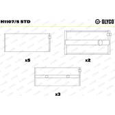 Chumaceira da cambota GLYCO - H1107/5 STD