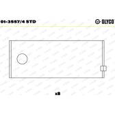 Chumaceira de biela GLYCO - 01-3557/4 STD