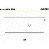 Chumaceira de biela GLYCO - 01-4155/4 STD