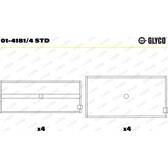 Chumaceira de biela GLYCO - 01-4181/4 STD
