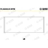 Cojinete de biela GLYCO - 71-4243/4 STD