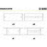 Cojinete de cigüeñal GLYCO - H025/5 STD