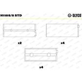 Cojinete de cigüeñal GLYCO - H1105/5 STD