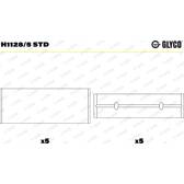 Cojinete de cigüeñal GLYCO - H1128/5 STD