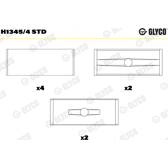 Cojinete de cigüeñal GLYCO - H1345/4 STD