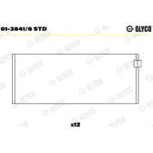 Coussinet de bielle GLYCO - 01-3841/6 STD