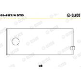 Coussinet de bielle GLYCO - 01-4117/4 STD