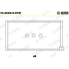 Composant Mécanique Véhicule Coussinet De Bielle Glyco 71-4130/4