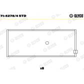 Coussinet de bielle GLYCO - 71-4278/4 STD
