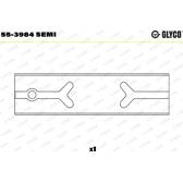Coussinet de palier (bielle) GLYCO - 55-3984 SEMI
