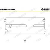Coussinet de palier (bielle) GLYCO - 55-4102 SEMI