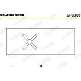 Coussinet de palier (bielle) GLYCO - 55-4186 SEMI