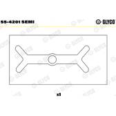 Coussinet de palier (bielle) GLYCO - 55-4201 SEMI