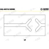 Coussinet de palier (bielle) GLYCO - 55-4572 SEMI