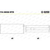 Coussinet de vilebrequin GLYCO - 72-3856 STD