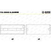 Coussinet de vilebrequin GLYCO - 72-3995 0.50mm
